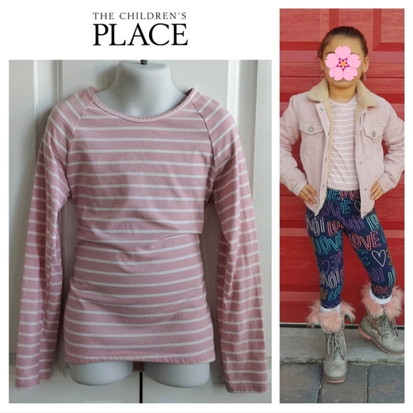 The Children's Place Other - Pink Stripe Top